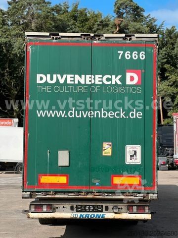 Open semitrailer with tarp KRONE SD Megaliner Curtainsider Edscha