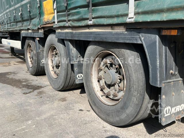 Open semitrailer with tarp KRONE SD Megaliner Curtainsider Edscha