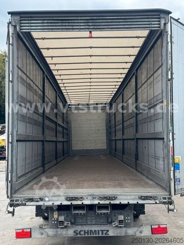Open semitrailer with tarp SCHMITZ CARGOBULL SCS Mega Hubdach Edscha Lift Staplerhalterung