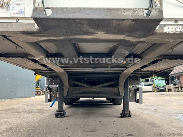 Open semitrailer with tarp SCHMITZ CARGOBULL SCS Mega Hubdach Edscha Lift Staplerhalterung