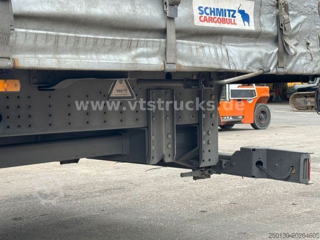 Open semitrailer with tarp SCHMITZ CARGOBULL SCS Mega Hubdach Edscha Lift Staplerhalterung