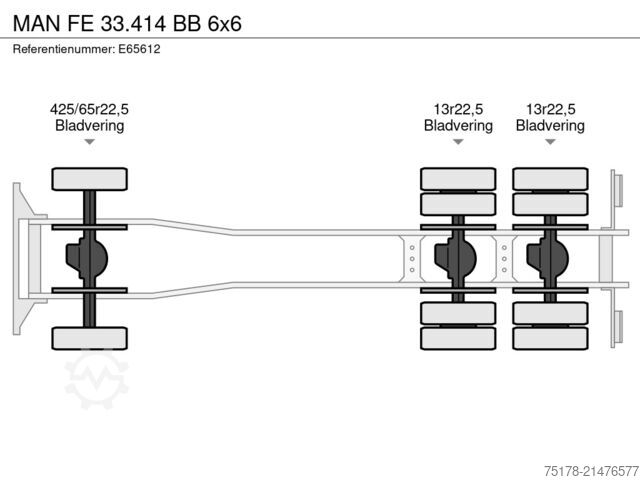 BDF System MAN FE 33.414 BB 6x6