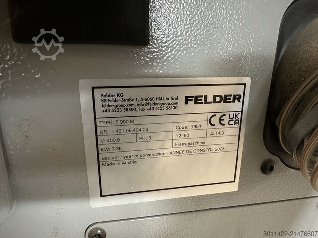 Tilting spindle moulder including power feed unit FELDER F 900 M