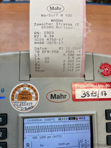 Rauheitsmessgerät Messgerät Mahr MarSurf M400 / SD 26