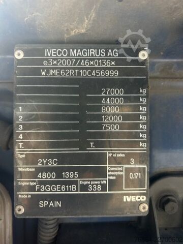 Swap body truck IVECO S-WAY 460, AS260SY/FP BDF,   WECHSELFAHRGESTELL, INTADER, E6