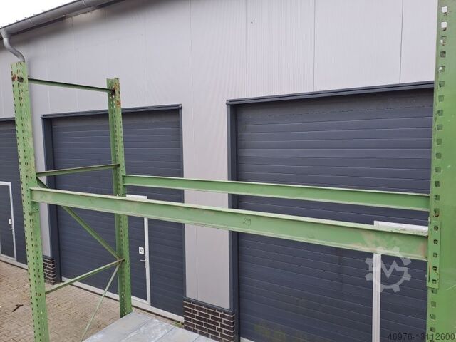 Palettenregalanlage Palettenregal Regal SSI Schäfer / PR400 /grün /Gesamtlänge: 14,22 lfm./ Tiefenstegrahmen