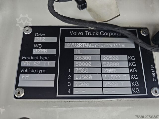 Volumen-SZM Volvo FH 420 6x2*4 / STEERING AXLE / HYDRAULIC