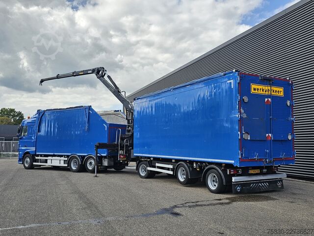 Kranwagen DAF XF 440 6x2 / PENZ CRANE - KRAN + TIPPER TRAILER