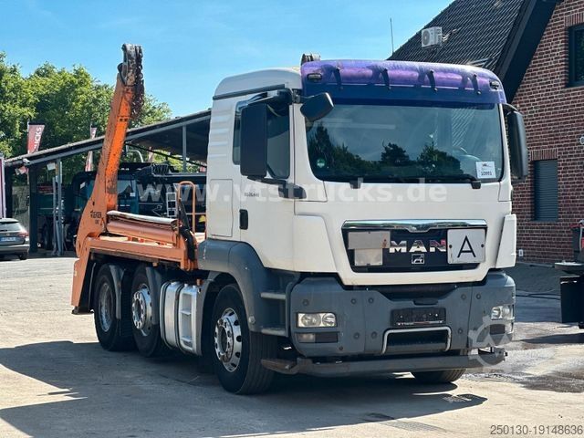Skip truck MAN TGS 26.440 6x2 Gerken Absetzkipper Euro5