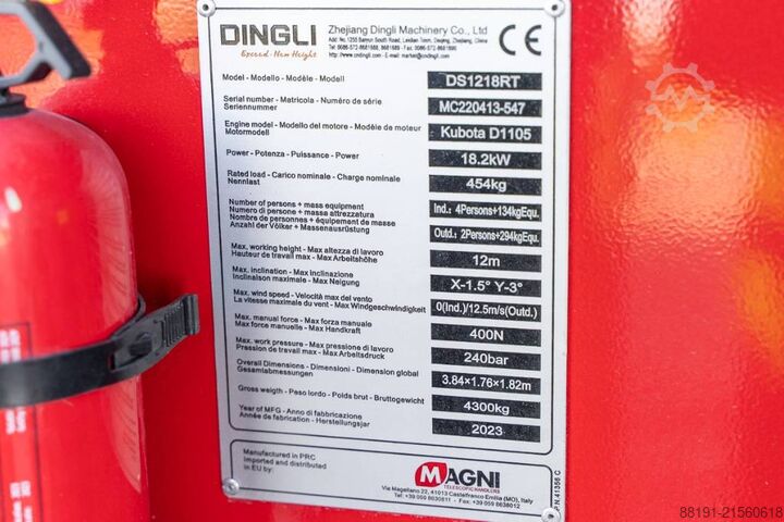 Scherenhebebühne Magni DS 1218 RT