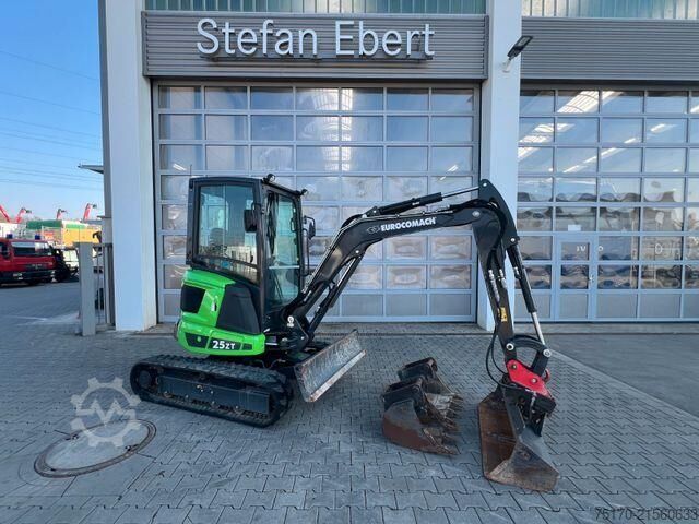Minibagger Eurocomach 25ZT / nur 316h! / 2021/ Löffelpaket