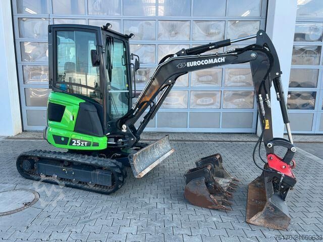 Minibagger Eurocomach 25ZT / nur 316h! / 2021/ Löffelpaket