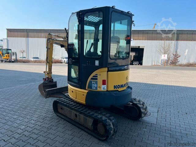 Minibagger Komatsu PC26MR / 2.032h / Tieflöffel 600mm/ MS03