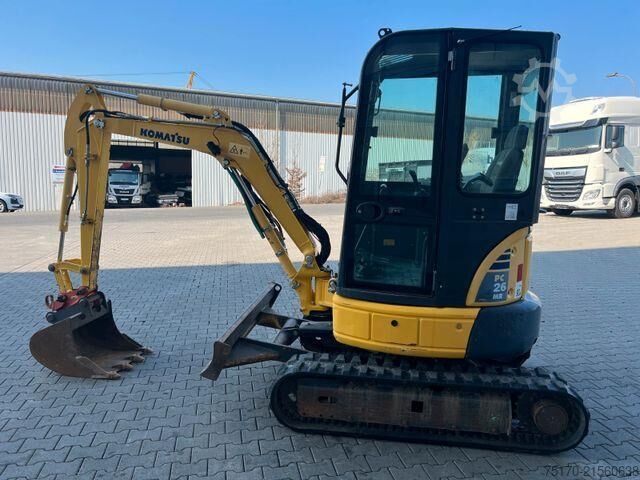 Minibagger Komatsu PC26MR / 2.032h / Tieflöffel 600mm/ MS03