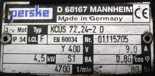 Fräsmotor für Kantenbearbeitungsmaschinen Perske KCUS72.24-2D