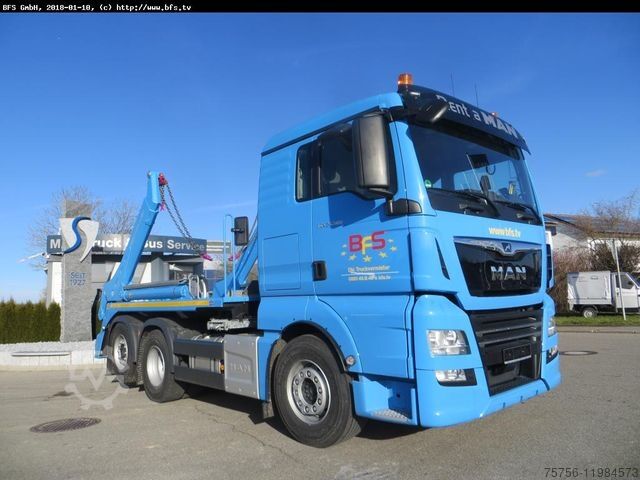 Skip truck MAN TGX 26.500 6x2-2 LL XL Fhs. Meiller AK 16