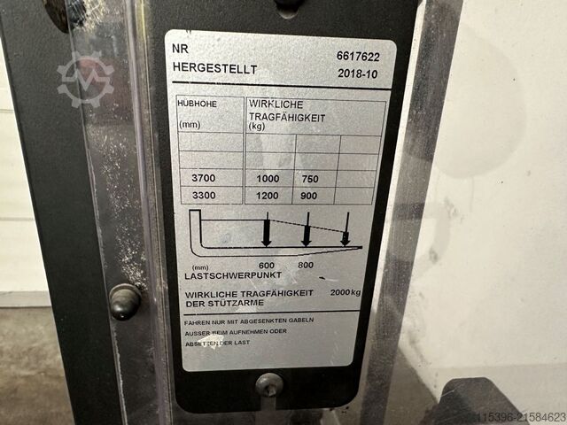 Hochhubwagen Toyota SPE 120 L - TRIPLEX 3,7 m