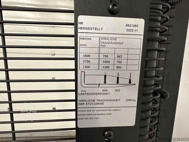 Hochhubwagen Toyota SPE 120 L - TRIPLEX 4,5 m - 93 Bts. !!!!!!