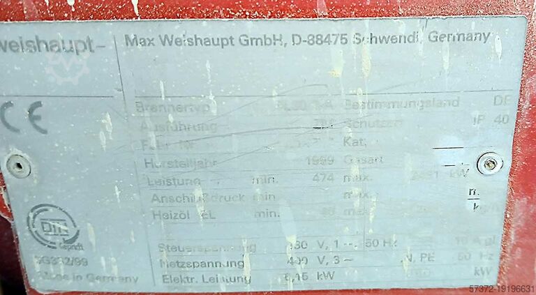 Burner Weishaupt/Seibold WC 500