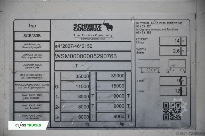 Reefer semitrailer SCHMITZ CARGOBULL SKO FP 45 Carrier Vector 1550
