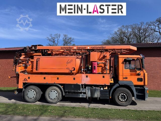 Saugwagen MAN FE 410 Assmann Saug HD Spüler Recycling +  FB.