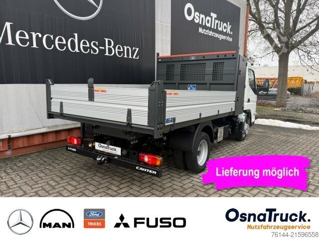 Transporter mit Kipper MITSUBISHI 3C15 AMT Hinterkipper+Box Automat.,Klima,AHK3,5t