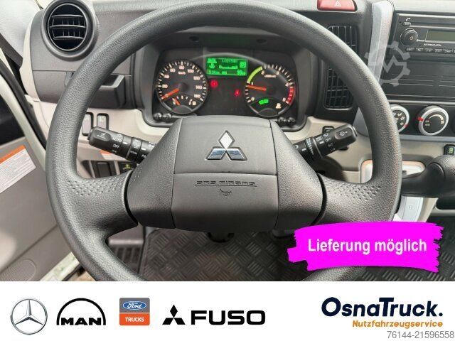 Transporter mit Kipper MITSUBISHI 3C15 AMT Hinterkipper+Box Automat.,Klima,AHK3,5t