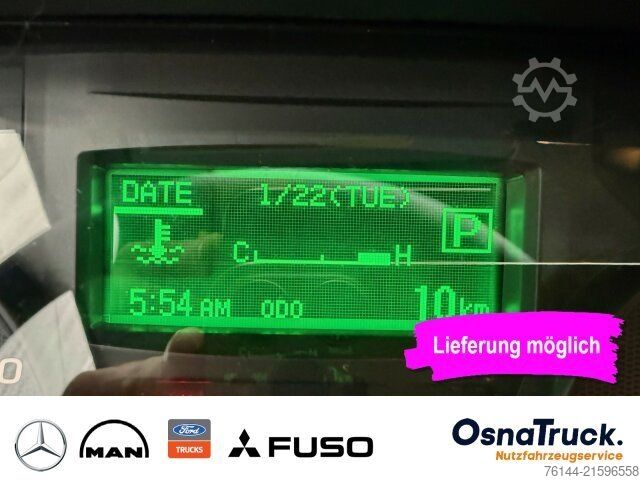 Transporter mit Kipper MITSUBISHI 3C15 AMT Hinterkipper+Box Automat.,Klima,AHK3,5t