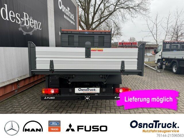 Transporter mit Kipper MITSUBISHI 3C15 AMT Hinterkipper+Box Automat.,Klima,AHK3,5t