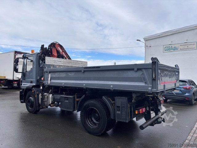 Dreiseitenkipper LKW IVECO IVECO 150E28 Meiller Dreiseitenkipper Ladekran