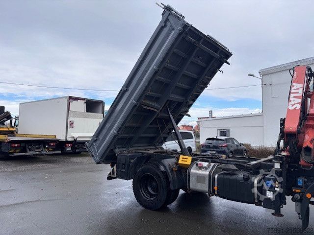Dreiseitenkipper LKW IVECO IVECO 150E28 Meiller Dreiseitenkipper Ladekran