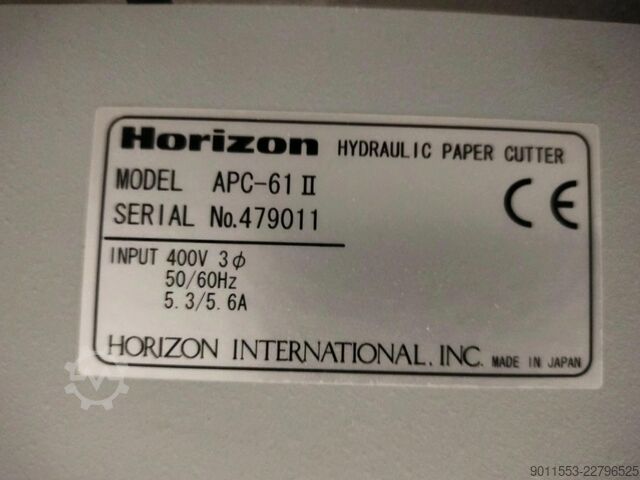 Paper cutting machine Horizon APC-61 II