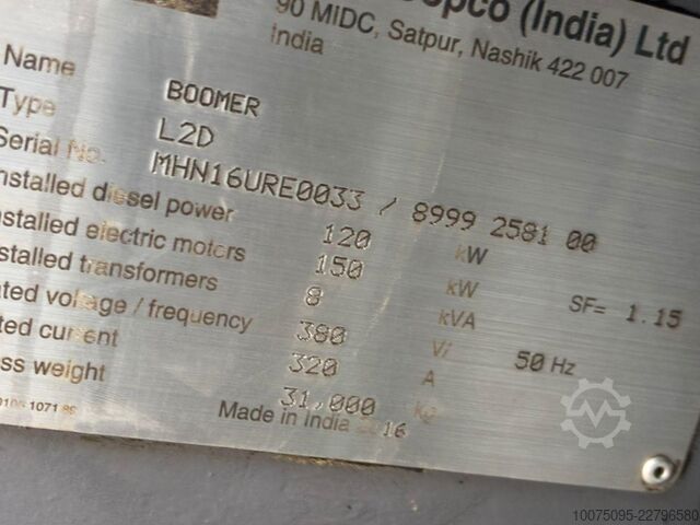 BOOMER DRILL JUMBO Atlas Copco L2D
