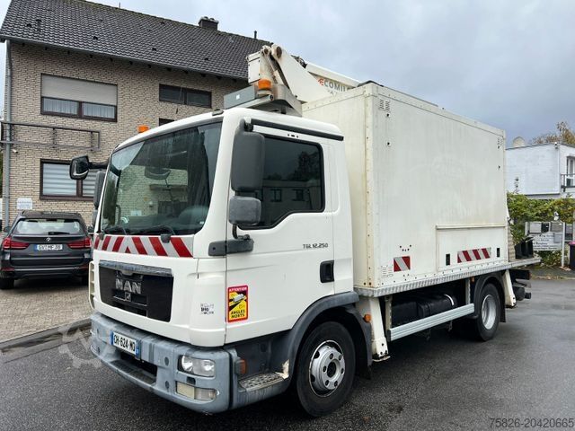 Working platform truck MAN TGL 12.250 Hubarbeitsbühne 17m Comilev 170 TPC