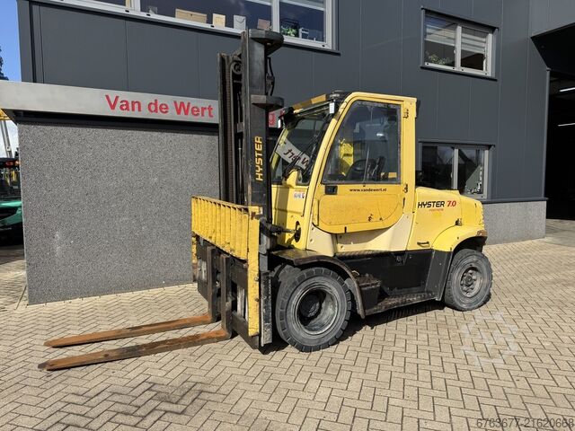 Hyster H7.0FT Duplo 390, Seitenschub, Cummins Diesel, Baujahr 2007, Gabelstapler HYSTER H7.0FT Duplo 390 Sideshift Cummins Diesel 2007 Scheptruck