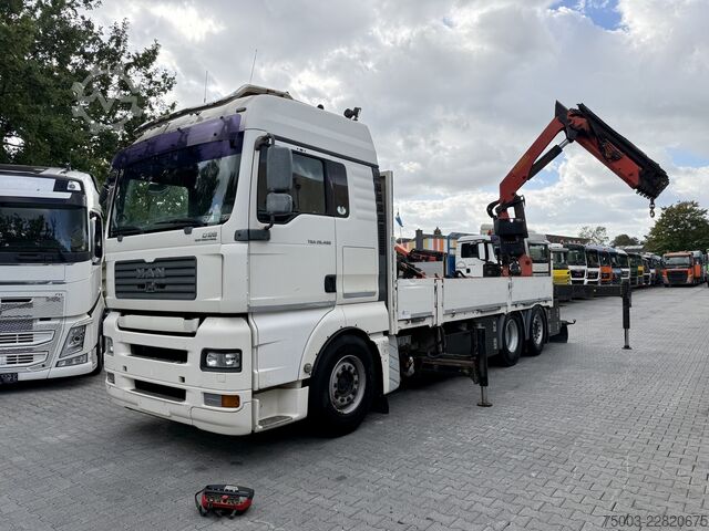 LKW mit Pritsche (offen) MAN TGA 26.480 6X2 Palfinger 29002 mit JIB