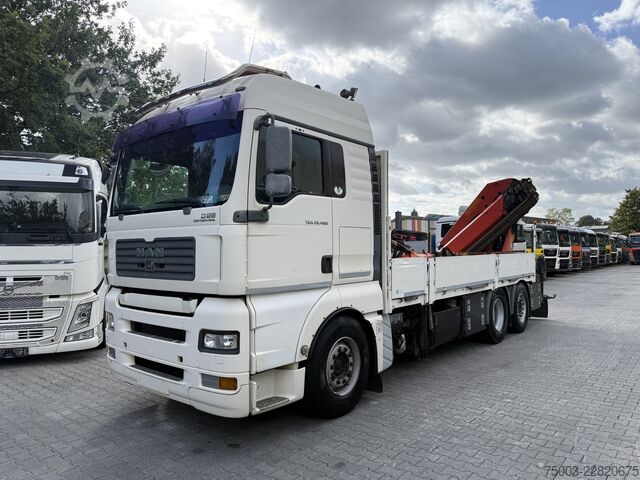 LKW mit Pritsche (offen) MAN TGA 26.480 6X2 Palfinger 29002 mit JIB
