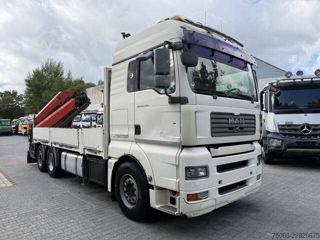 LKW mit Pritsche (offen) MAN TGA 26.480 6X2 Palfinger 29002 mit JIB