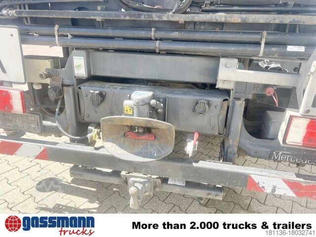 Kipper LKW Mercedes-Benz Atego 1624/27 4x2, Heckkran Hiab 099 BS-2 HiDuo,