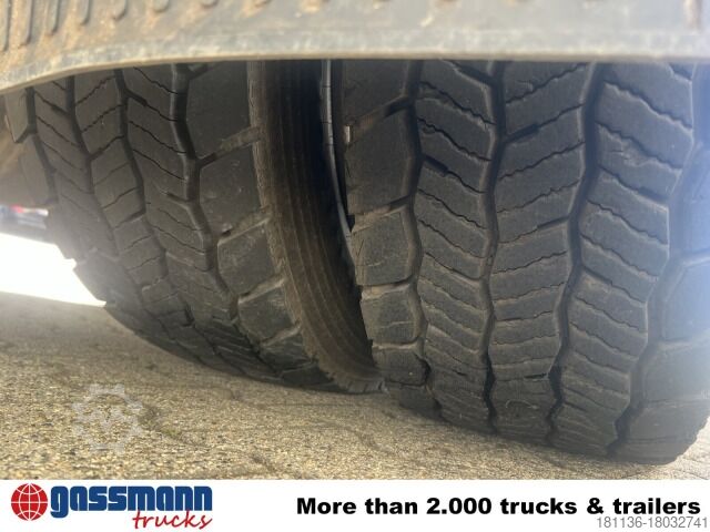 Kipper LKW Mercedes-Benz Atego 1624/27 4x2, Heckkran Hiab 099 BS-2 HiDuo,