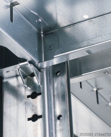 Heavy-duty shelf TOTAL-REGAL nedcon Fachbodenregale 16 Doppelr. je 6 Felder