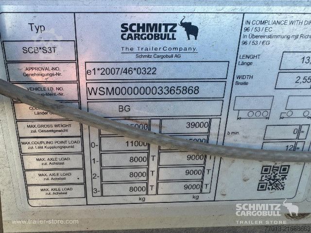 Auflieger mit Pritsche & Plane Schmitz Cargobull Curtainsider Standard