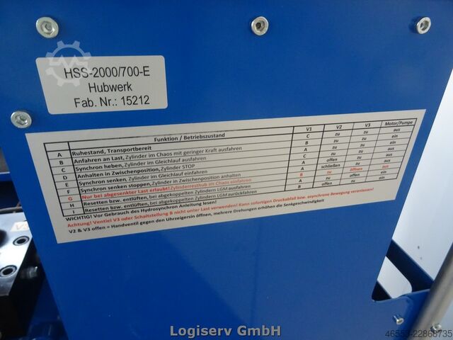 Hubwerk Lemacher Hydraulik 2000/70 E