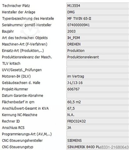 CNC Dreh- und Fräszentrum GILDEMEISTER MF TWIN 65-II