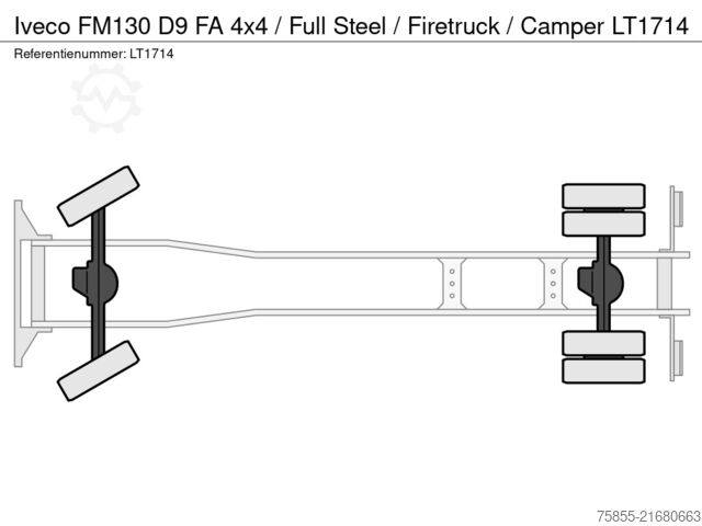 Iveco FM130 D9 FA 4x4 / Full Steel / Firetruck / Camper LT1714 Iveco FM130 D9 FA 4x4 / Full Steel / Firetruck / Camper