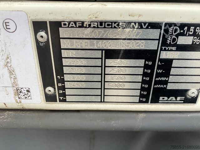 Koffer DAF LF 170 Boxtruck / Loading Lift / Manual / 331.0...