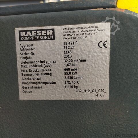 Gebläse mit Frequenzumrichter Kaeser EB421C