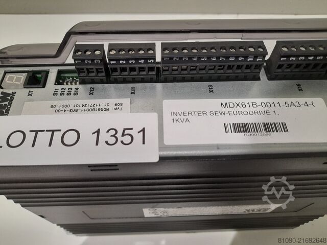 INVERTER SEW-EURODRIVE 1,1 kVA SEW-EURODRIVE MDX61B-0011-5A3-4-00