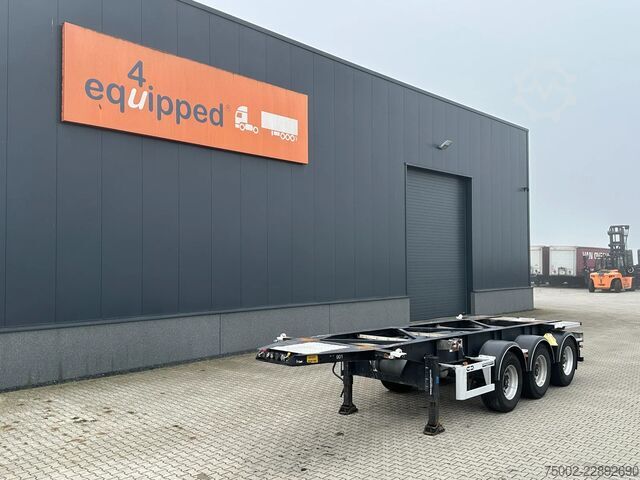 Containertransport Van Hool 3B2013 20FT ADR CHASSIS / empty weight 3.300kg ...