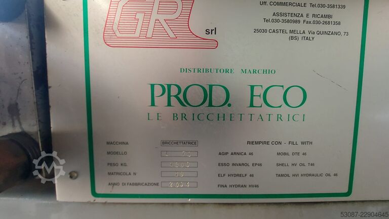 Brikettierpresse Prodeco L70